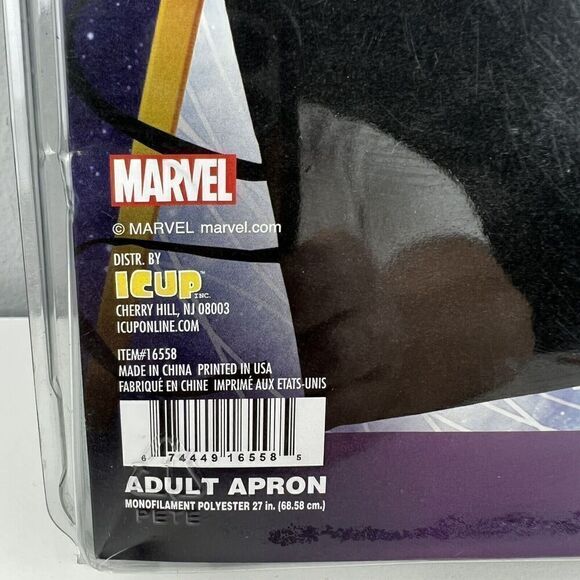 Guardians of the Galaxy - I Am Groot - Pocketed Cooking Apron Black Marvel BBQ - Picture 2 of 3